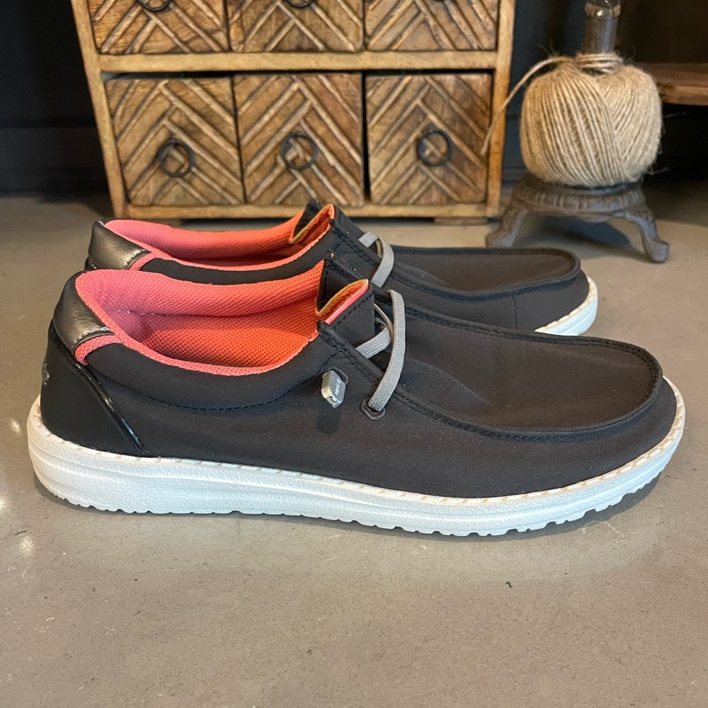 Hey Dude Wendy ADV Black Shoes